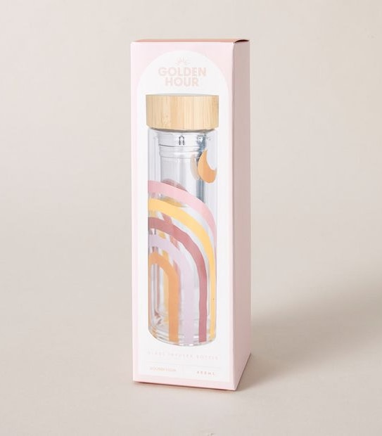 400ml Glass Tea Bottle - Golden Hour