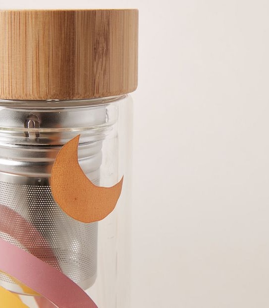 400ml Glass Tea Bottle - Golden Hour