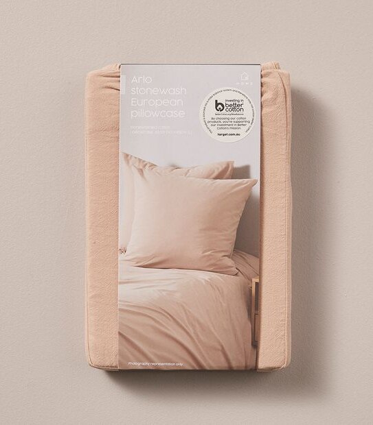 Arlo Stonewash European Pillowcase Target Australia