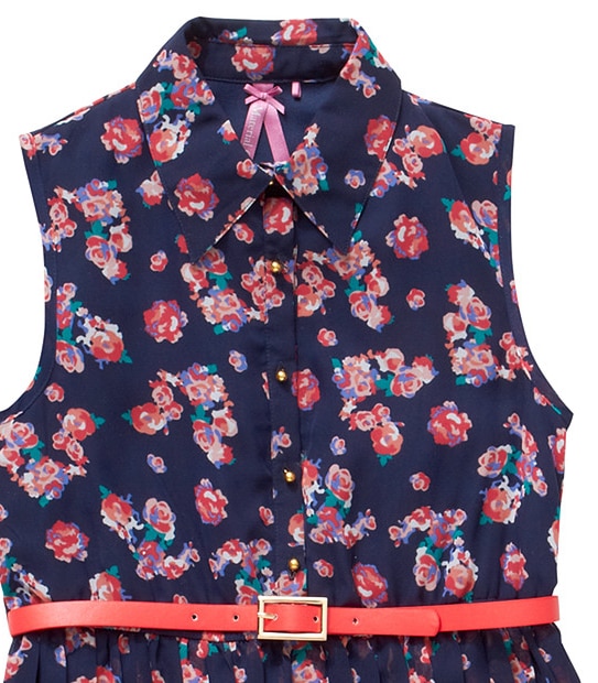 Material Girl Floral Pleated Dress