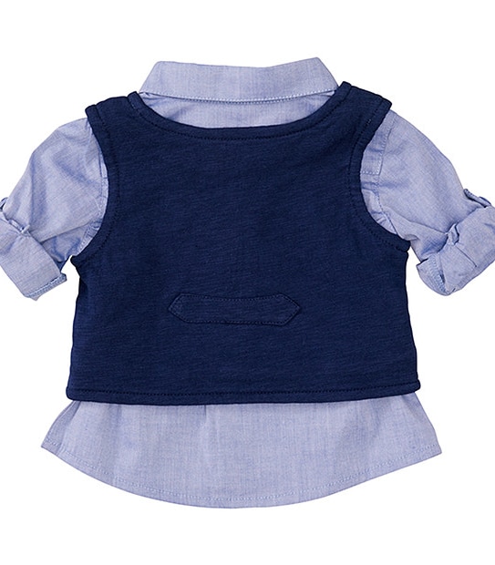 Boys' Long Sleeve Shirt And Vest Set