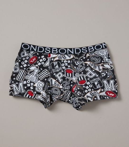 3 Pack Bonds Boys AFL Collingwood Trunks