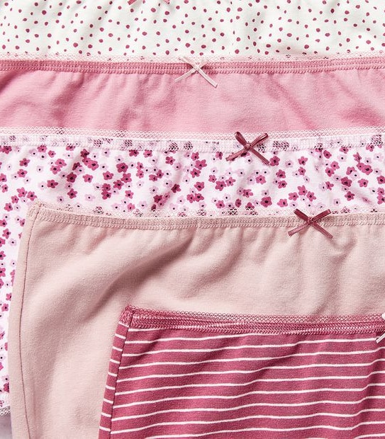 5 Pack Cotton/Elastane Full Briefs; Style: LFB183554