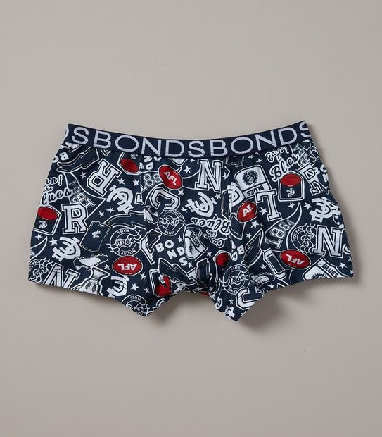 3 Pack Bonds Boys AFL Carlton Trunks