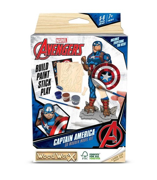 Wood WorX Marvel - Captain America