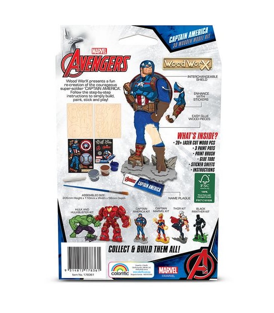 Wood WorX Marvel - Captain America