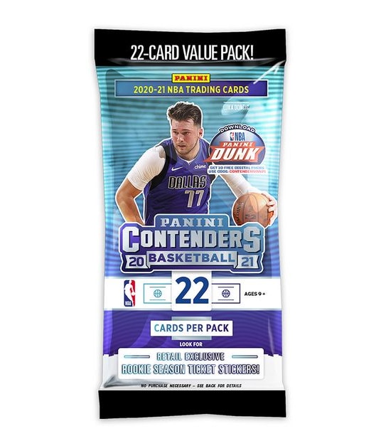 2020-21 PANINI NBA Contenders Basketball Trading Cards Fat Pack - Assorted*
