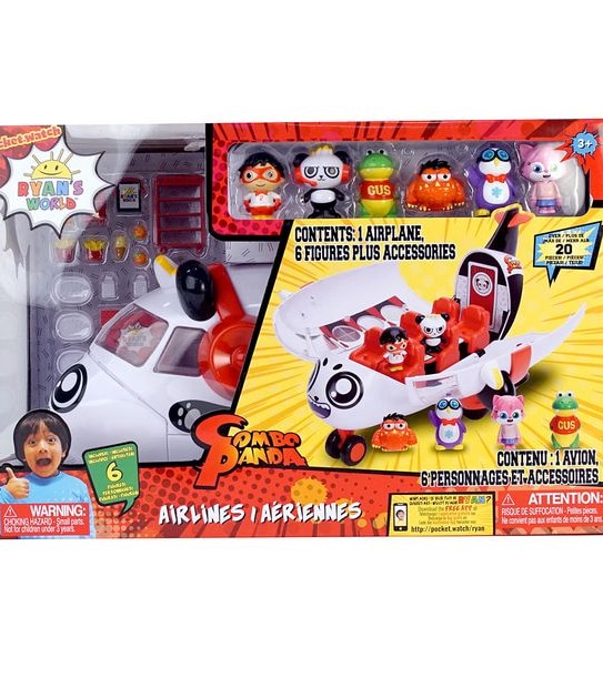 Ryan's World Combo Panda Plane Set