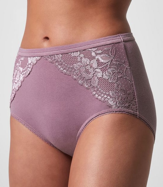 Cotton and Lace Full Briefs