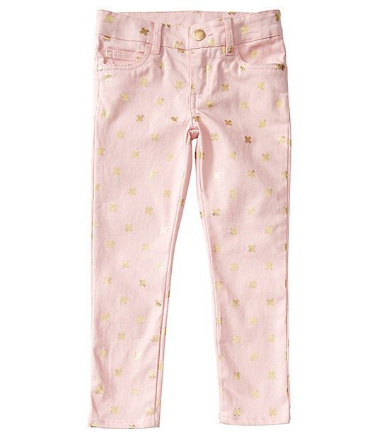 Cross Foil Print Jeans