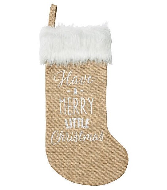 Natural Burlap Stocking