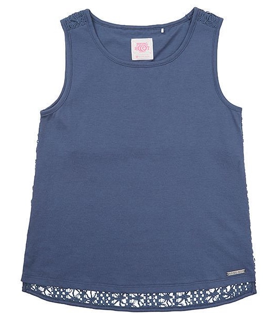 Piping Hot Relaxed Macrame Back Tank