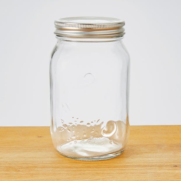 Glass Preserving Jar With Metal Lid 1000ML Target Australia