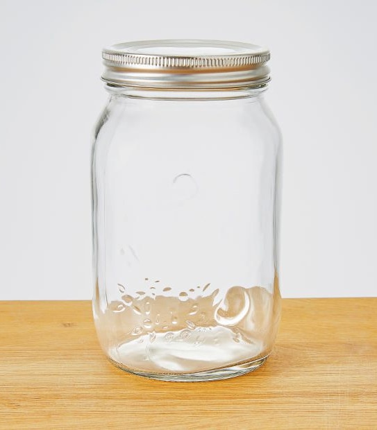 Glass Preserving Jar With Metal Lid 1000ML