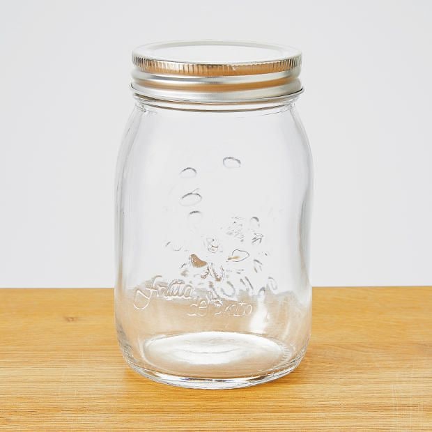 Glass Preserving Jar With Metal Lid 550ML Target Australia