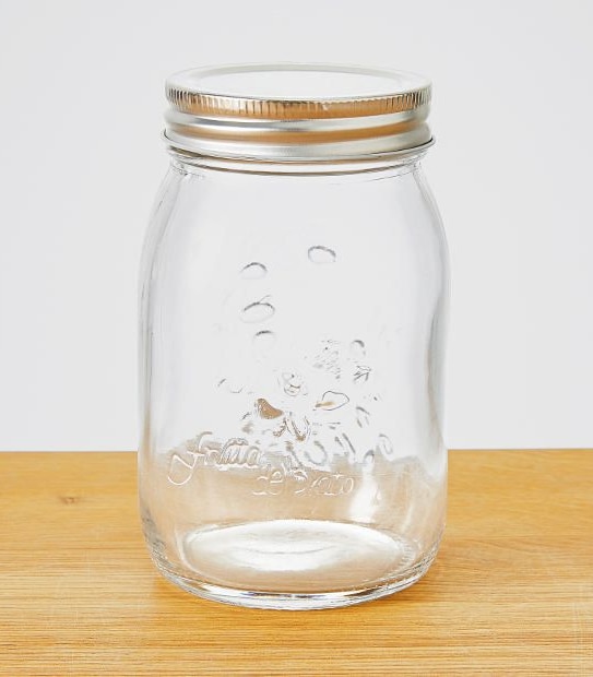 Glass Preserving Jar With Metal Lid 550ML