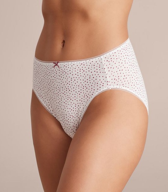 5 Pack Cotton/Elastane High Cut Briefs