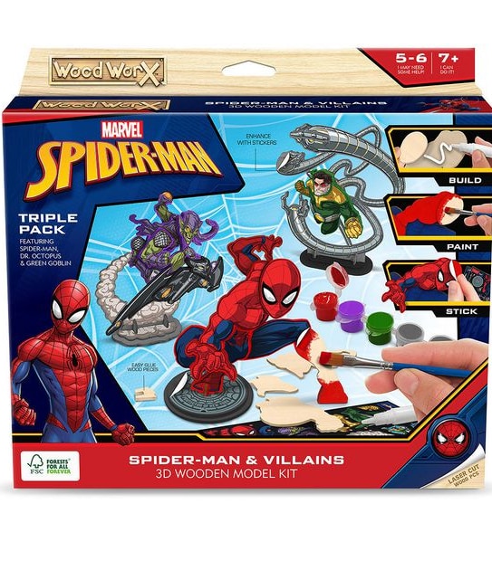 Wood WorX Marvel - Spider-Man & Villains