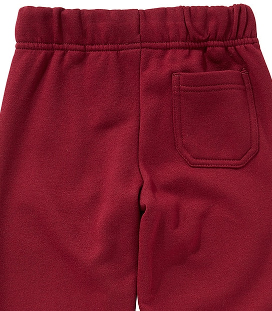 School Cuffed Trackpants - Burgundy 2 of 4