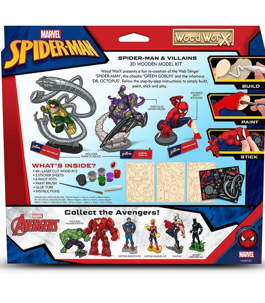 Wood WorX Marvel - Spider-Man & Villains