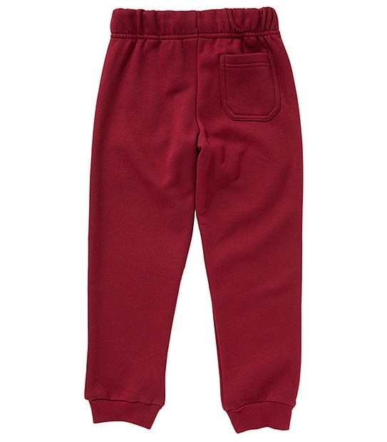 School Cuffed Trackpants - Burgundy 3 of 4