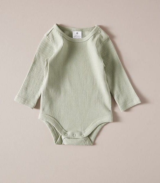 Baby Organic Cotton Rib Bodysuit