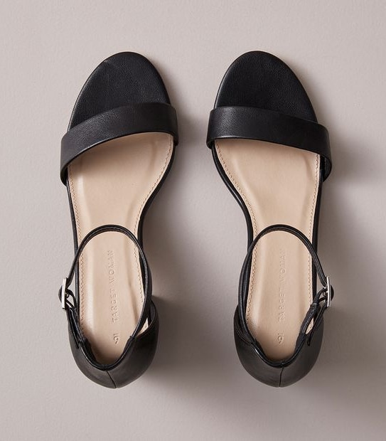 W HAMIL BLACK Y BACK COMFORT SANDAL  SIZE 6-11