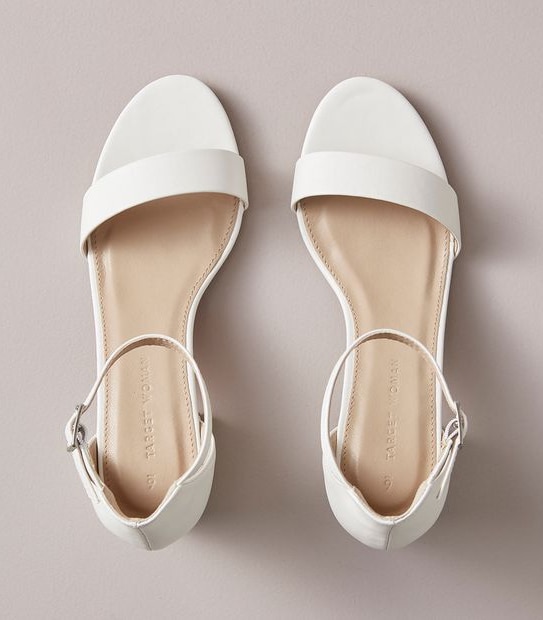 W HAMIL WHITE Y BACK COMFORT SANDAL  SIZE 6-11