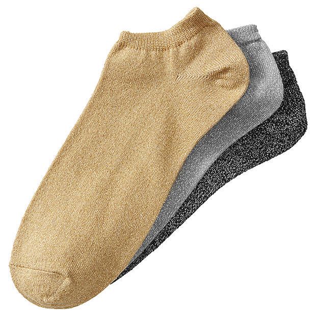 3 Pack Lurex Low Cut Socks 3 Pack Lurex Low Cut Socks