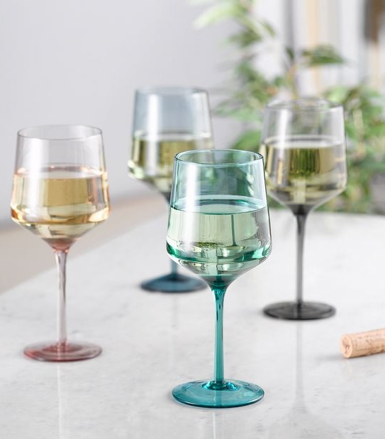 4 Pack Hue Wine Glasses