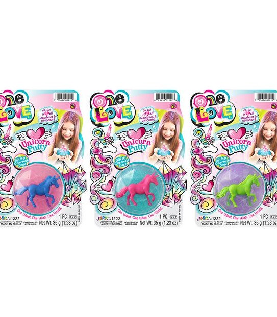 Glitter Unicorn Putty Assorted