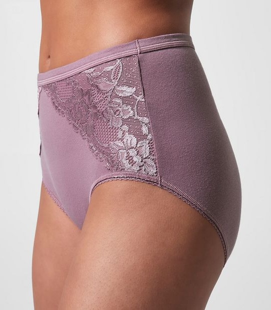 Cotton and Lace Full Briefs