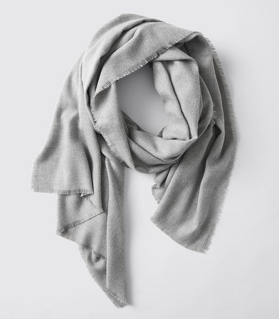 Classic Woven Scarf - Light Grey