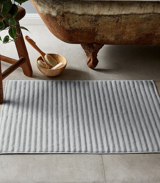Dri Glo Sculptured Rib Towel Collection - Silver