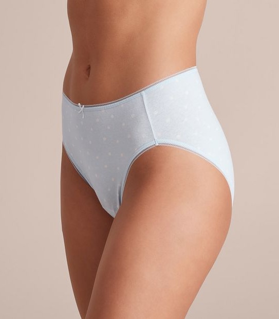5 Pack Cotton/Elastane High Cut Briefs