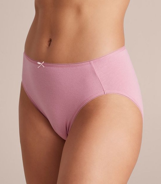 5 Pack Cotton/Elastane High Cut Briefs