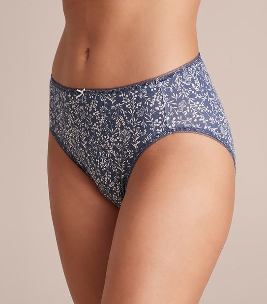 5 Pack Cotton/Elastane High Cut Briefs