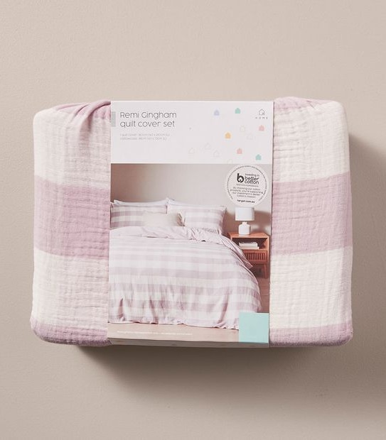 Remi Gingham Quilt Cover Set