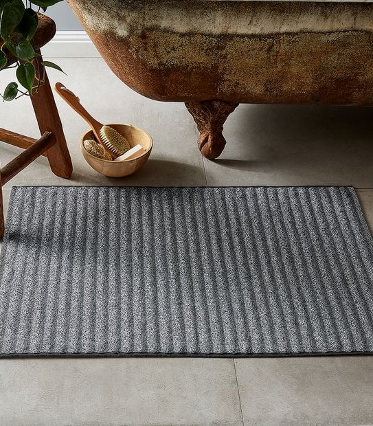 Dri Glo Sculptured Rib Towel Collection - Charcoal Melange