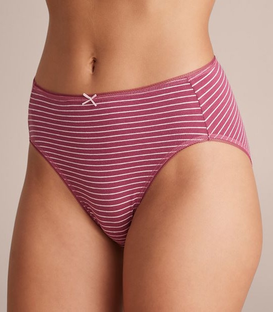 5 Pack Cotton/Elastane High Cut Briefs