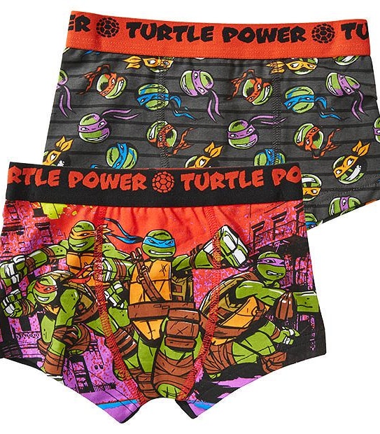 Teenage Mutant Ninja Turtles 2 Pack Trunks