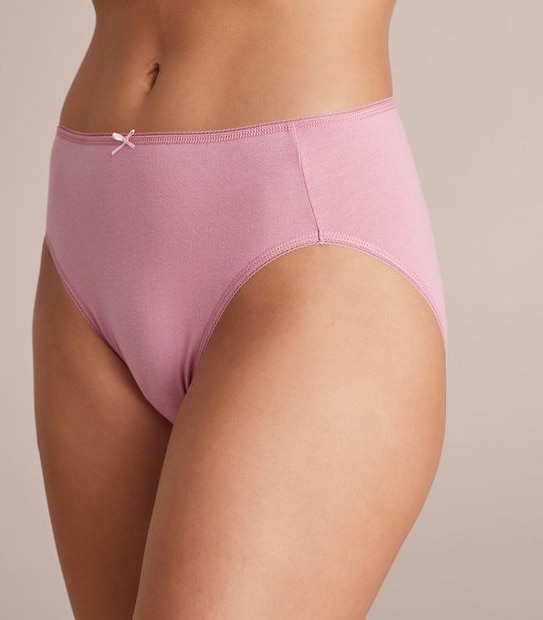 5 Pack Cotton/Elastane High Cut Briefs