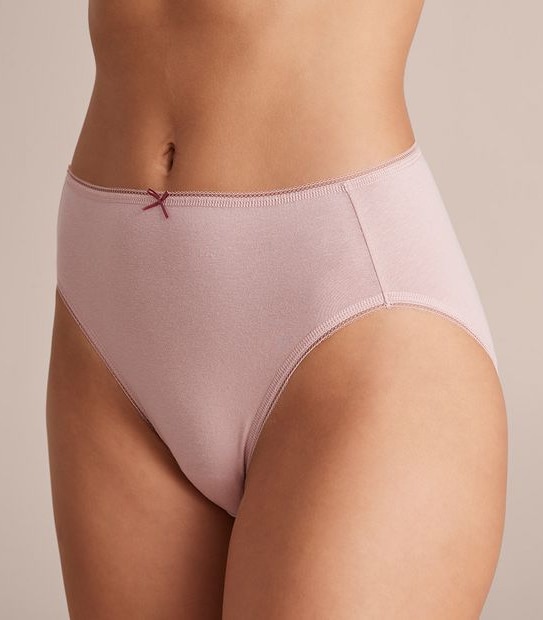 5 Pack Cotton/Elastane High Cut Briefs