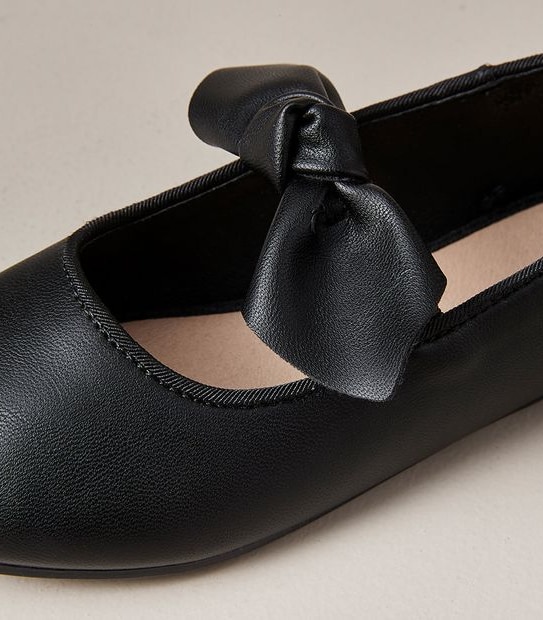 Kids Junior Bow Ballet Flats 2 of 3