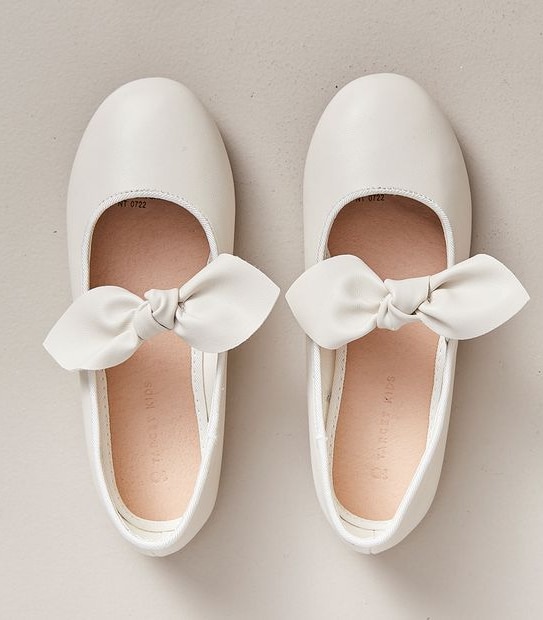 G JNR CREAM BALLET FLAT STRAP SIZE 612 Target Australia