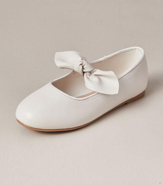 G JNR CREAM BALLET FLAT STRAP SIZE 612 Target Australia