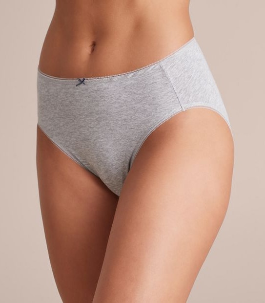 5 Pack Cotton/Elastane High Cut Briefs