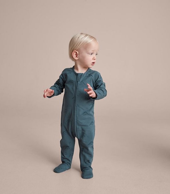 Baby Organic Cotton Print Coverall