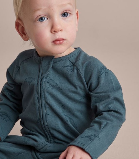 Baby Organic Cotton Print Coverall