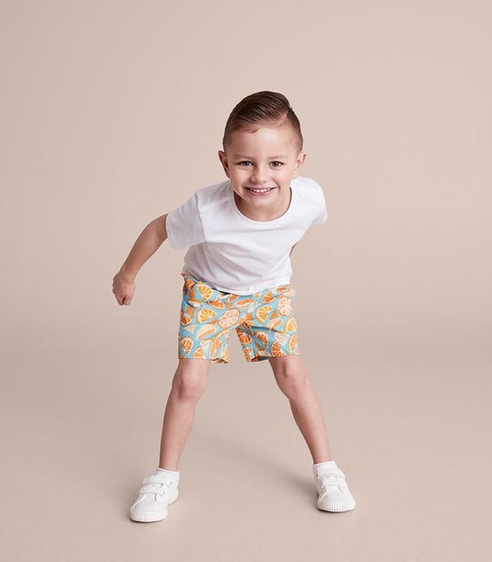 Kids Family Matching Print Boardshorts